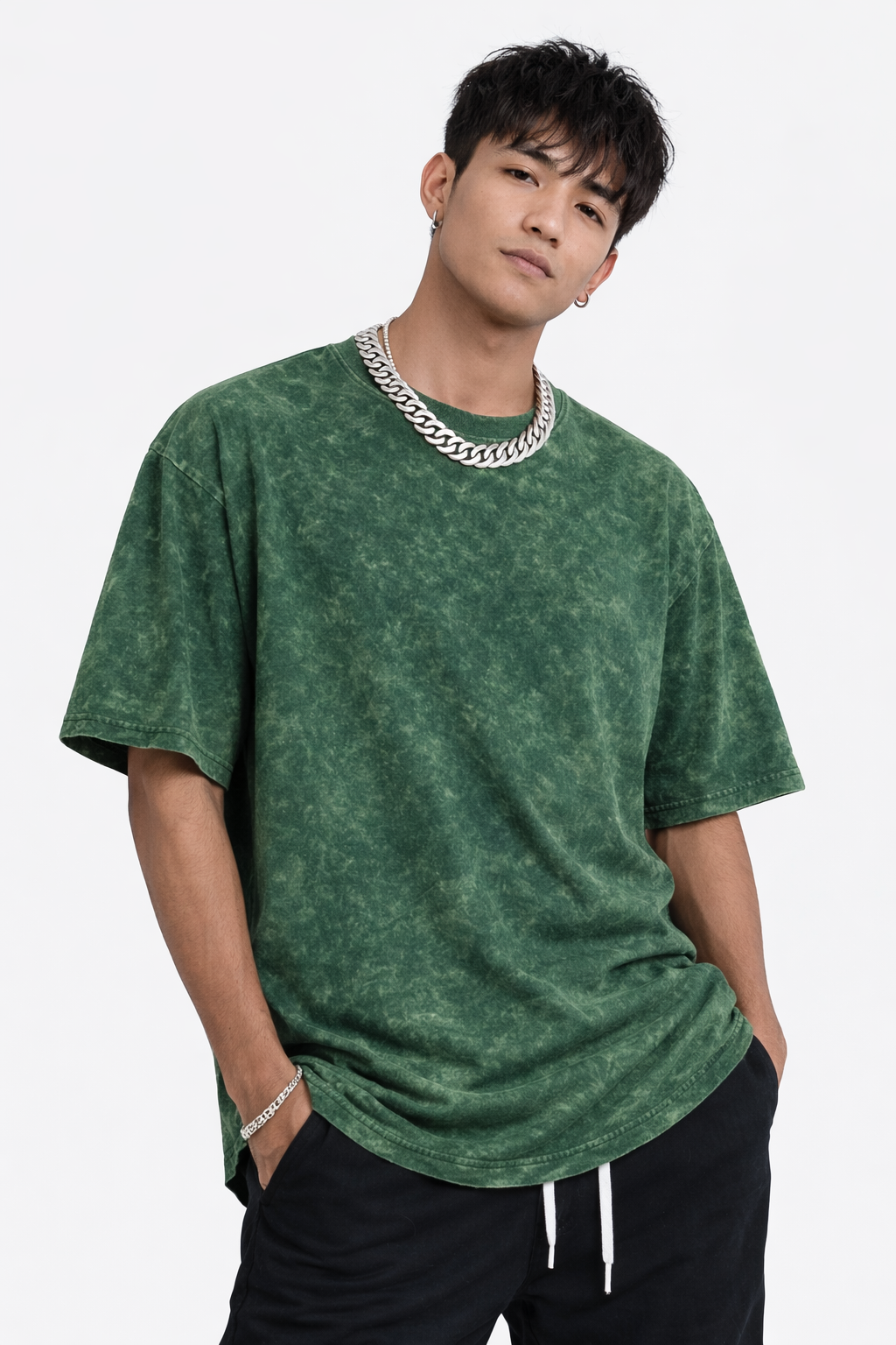 The Washed Tee – Moss